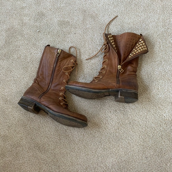 Steve Madden Barney Combat Boots - Picture 1 of 7